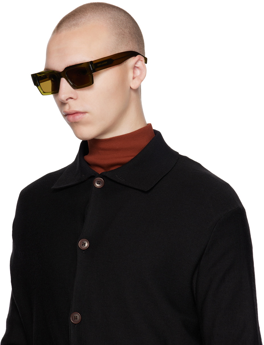 SL 572 Square Sunglasses in Black - Saint Laurent