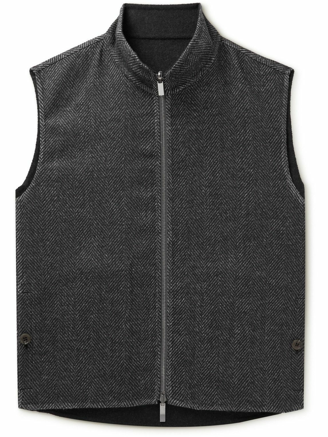 Photo: Stòffa - Reversible Vest - Men - Gray