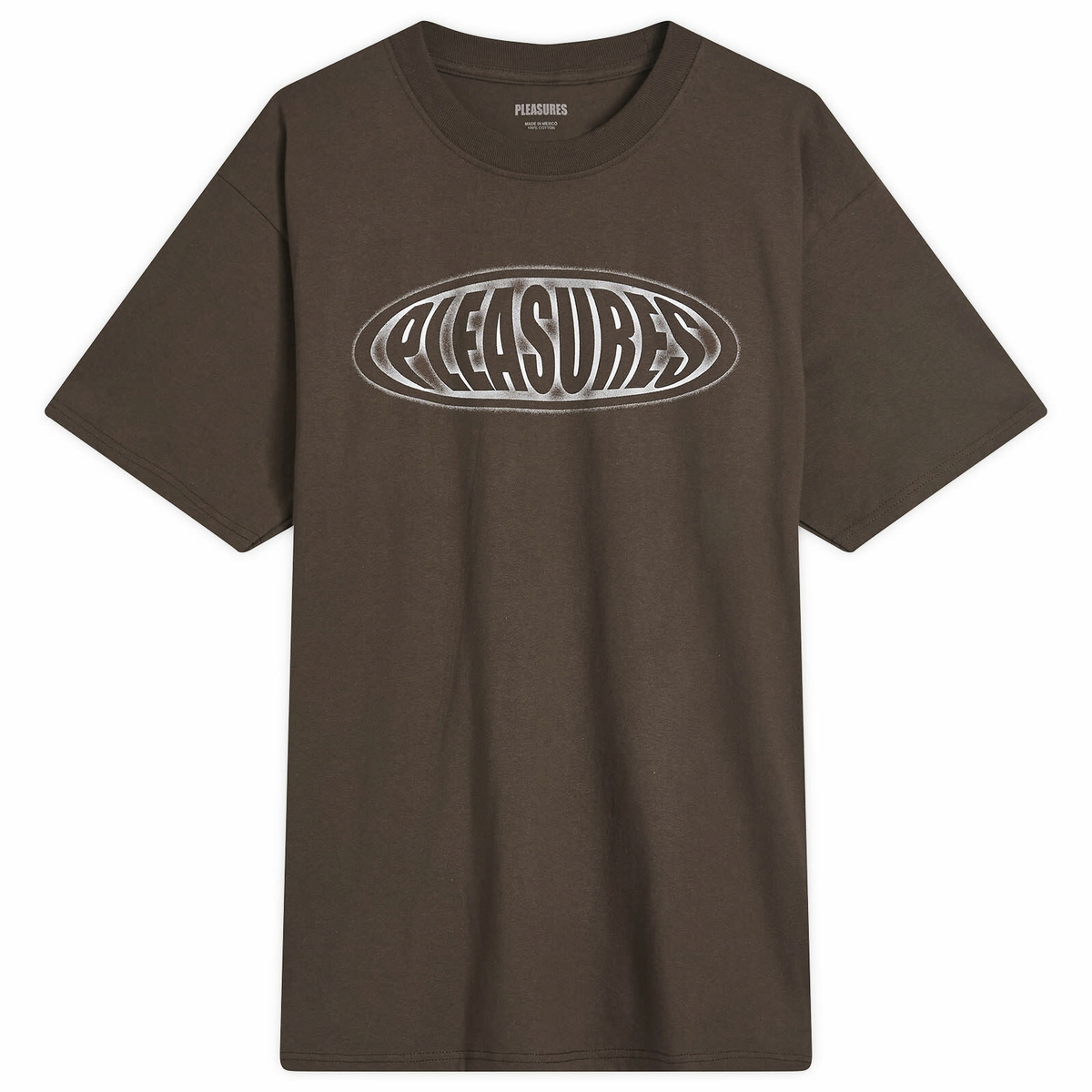 Tシャツ・カットソー PLEASURES UNIVERSITY HEAVYWEIGHT SHIRT (45774) Pleasures Mens University Heavyweight SS Shirt – Extra Butter
