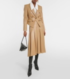 Veronica Beard Cooke single-breasted faux leather jacket