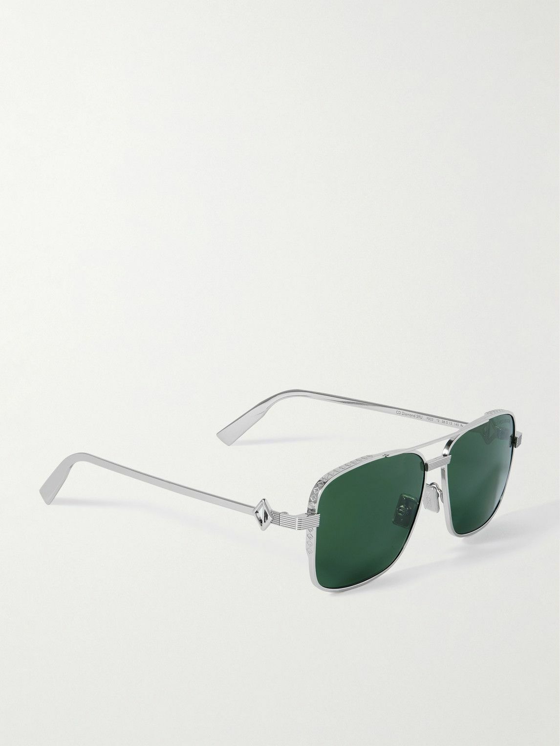 Dior Eyewear - CD Diamond S9U Square-Frame Silver-Tone Sunglasses