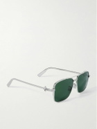 Dior Eyewear - CD Diamond S9U Square-Frame Silver-Tone Sunglasses