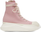 Rick Owens Drkshdw Pink Abstract Sneakers