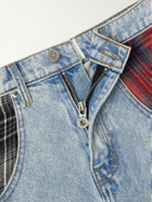 Satoshi Nakamoto - Nessa Wide-Leg Printed Embellished Jeans - Blue