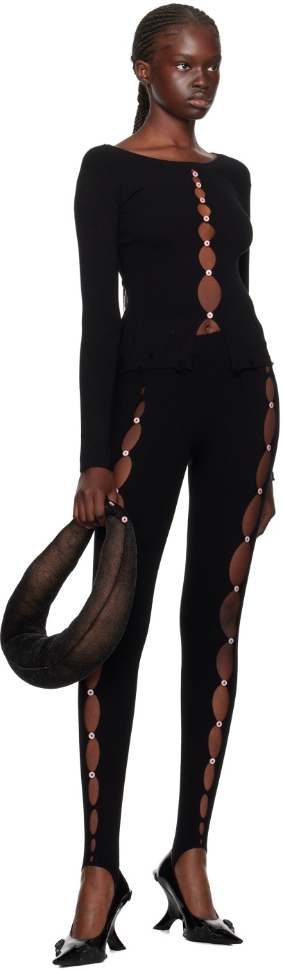 Rui - SSENSE Exclusive Grey Cut-Out Sport Leggings  Sports leggings,  Sports leggings black, Sports wear fashion