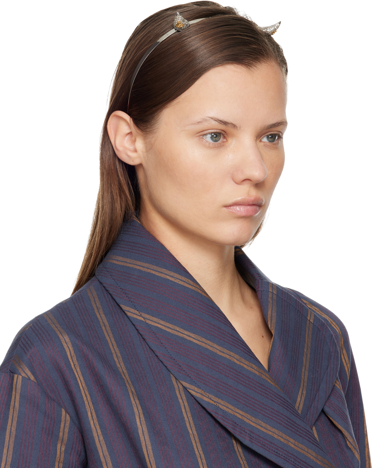 Vivienne Westwood Silver 'Vivienne's Horn' Alice Headband Vivienne