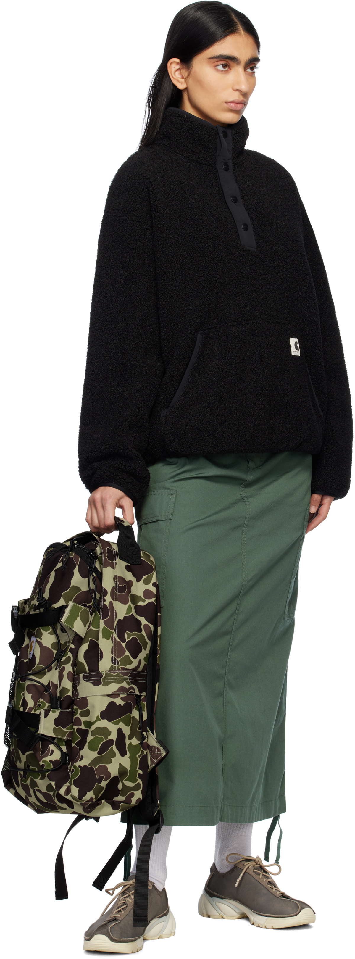Carhartt Work In Progress Green Kickflip Backpack
