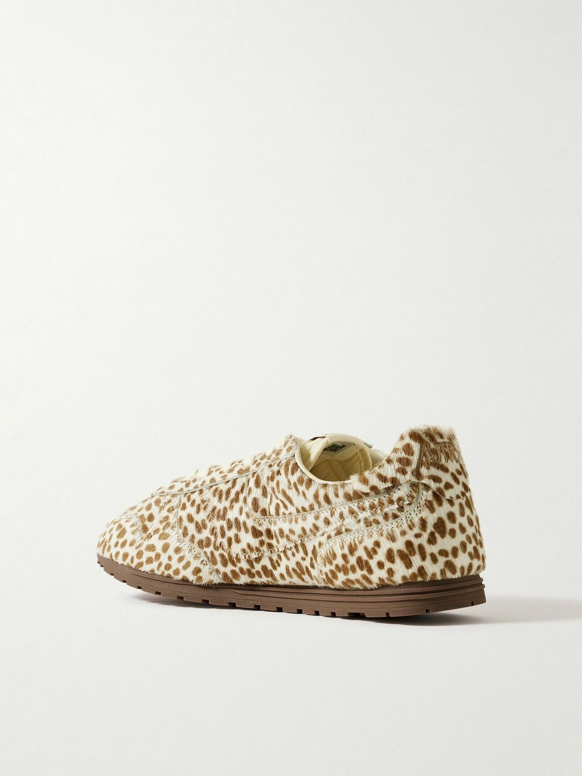 Autry - Windspin Cheetah-Print Pony Hair Sneakers - Neutrals