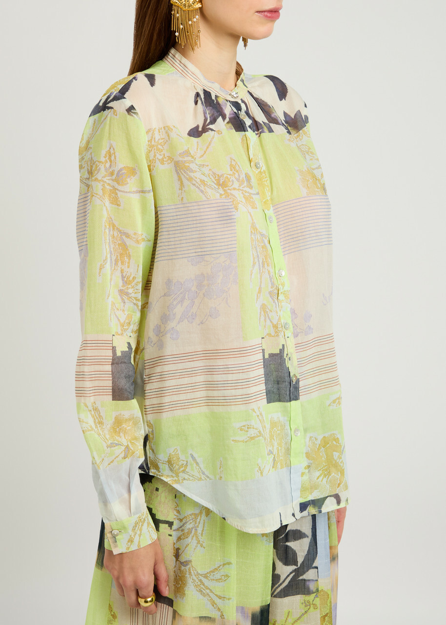 Forte_forte Garden Print Chiffon Blouse Multicoloured