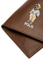 Polo Ralph Lauren Bear-embroidered Leather Wallet - Brown - One Size | Sale for Rewards Members