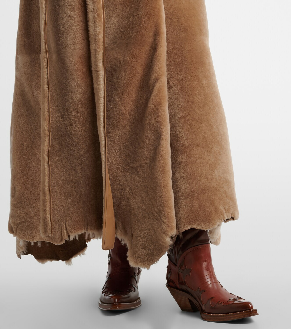 Gabriela Hearst Tellus double-breasted shearling coat