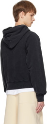 Martine Rose Black Shrunken Hoodie