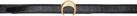 Marine Serre Black Buckle Leather Belt