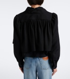 Chloé Gathered cropped faille jacket