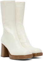 rag & bone White Matrix Boots