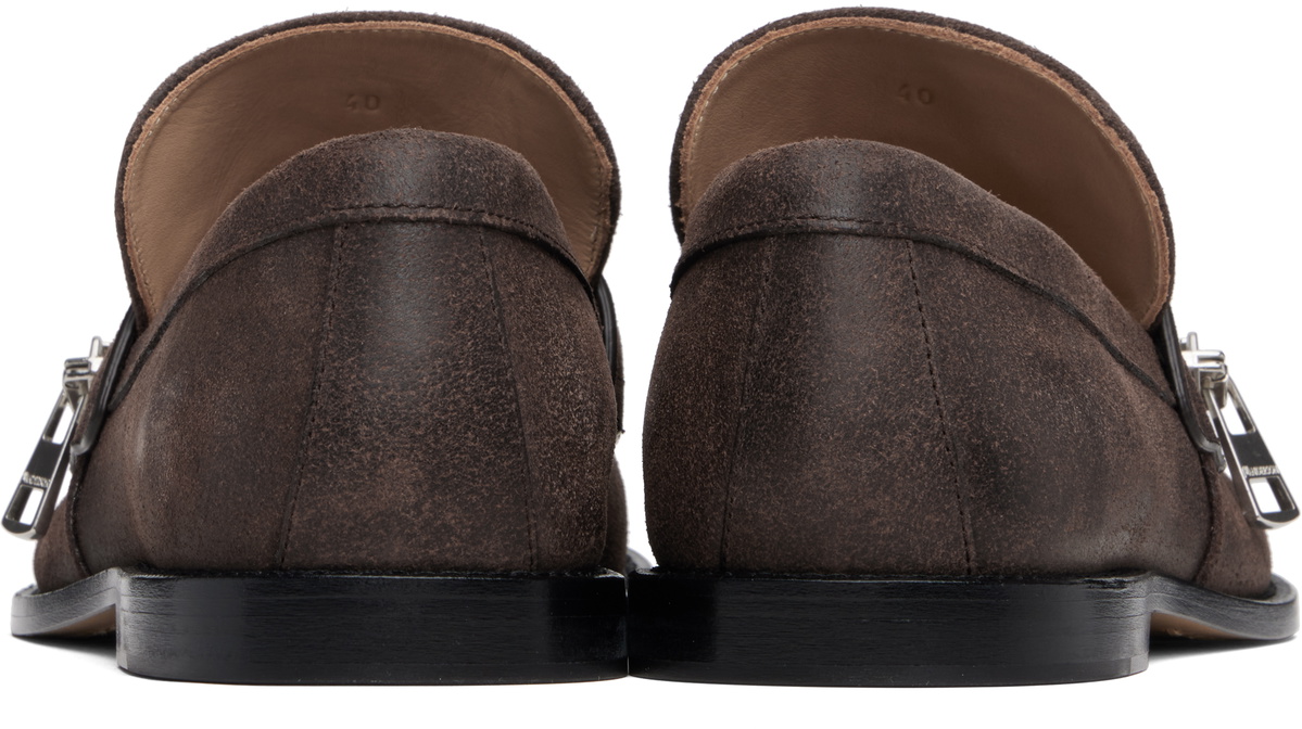 JW Anderson Brown Biker Loafers