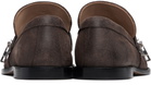 JW Anderson Brown Biker Loafers