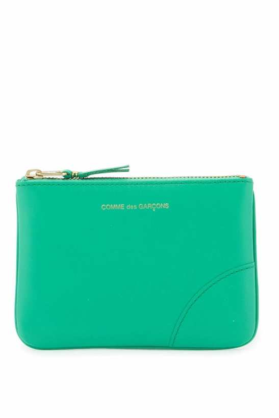 Photo: COMME DES GARCONS WALLET small smooth leather pouch Green