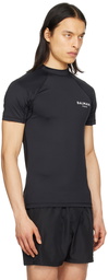 Balmain Black Raglan T-Shirt