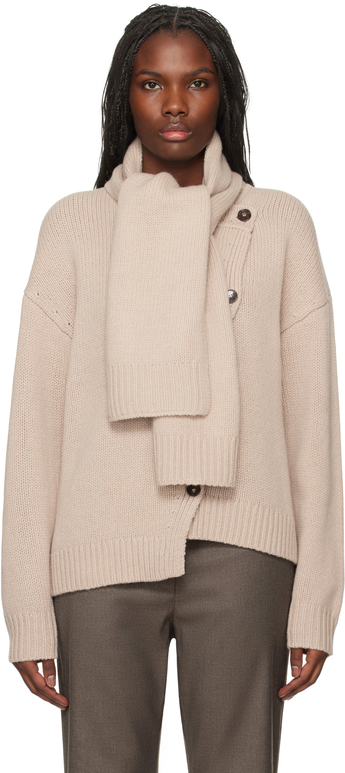 The Garment Beige Canada Scarf Cardigan