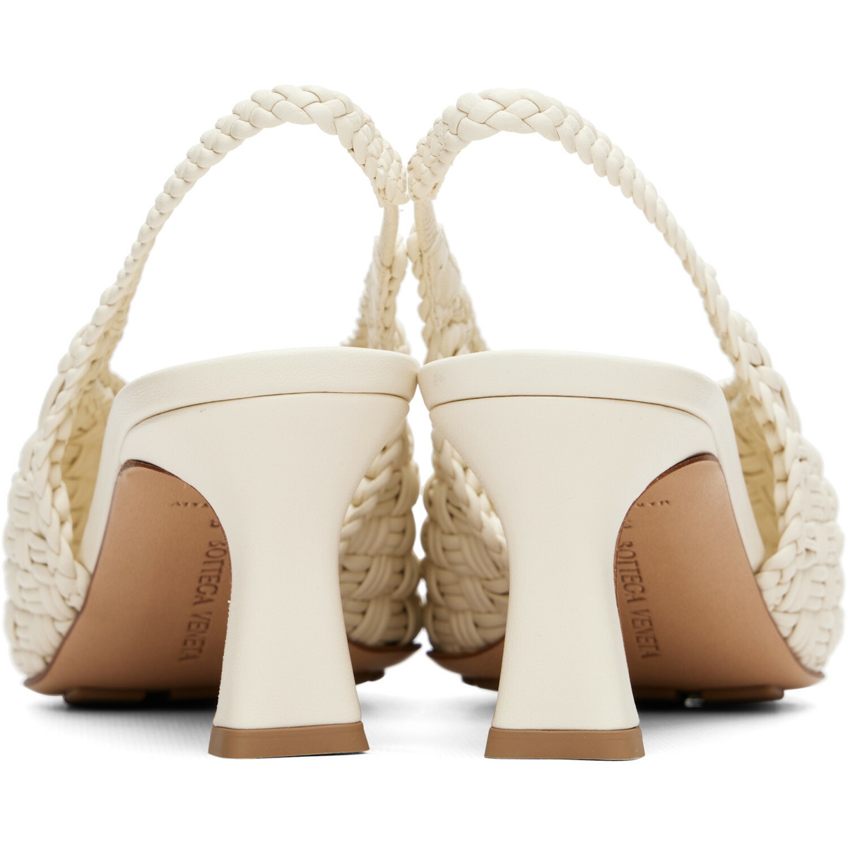Bottega Veneta Off-White Sofia Heels