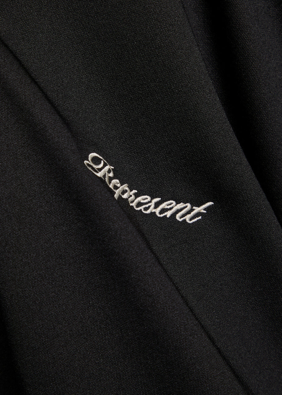 Represent Taped Logo-embroidered Jersey Track Jacket Black