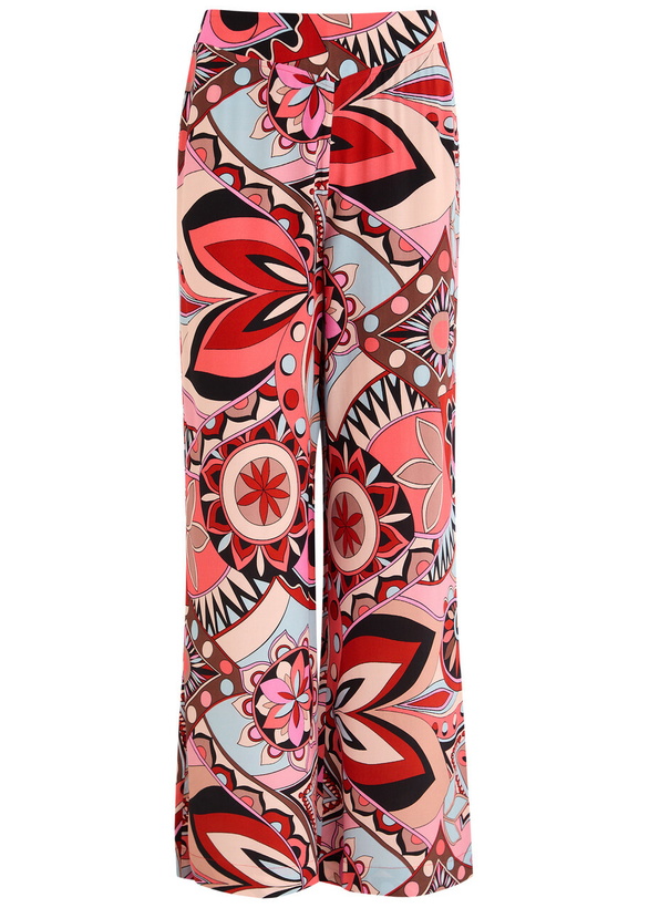 Photo: Rixo Aubree Printed Wide-leg Trousers Multicoloured