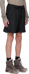 11 by Boris Bidjan Saberi Black Coated Object Shorts