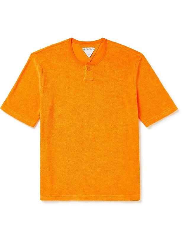 Photo: Bottega Veneta - Cotton-Blend Terry T-Shirt - Orange