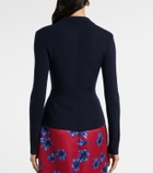 Emilia Wickstead Austin ribbed-knit wool polo sweater