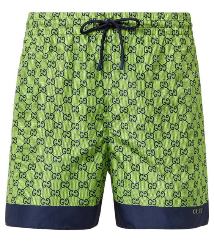 Photo: Gucci GG Supreme swim trunks