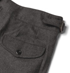 Rubinacci - Manny Pleated Virgin Wool-Flannel Trousers - Gray