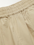 Studio Nicholson - Helix Wide-Leg Cotton-Poplin Shorts - Neutrals