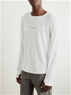 DISTRICT VISION - Printed Hemp-Jersey T-Shirt - White