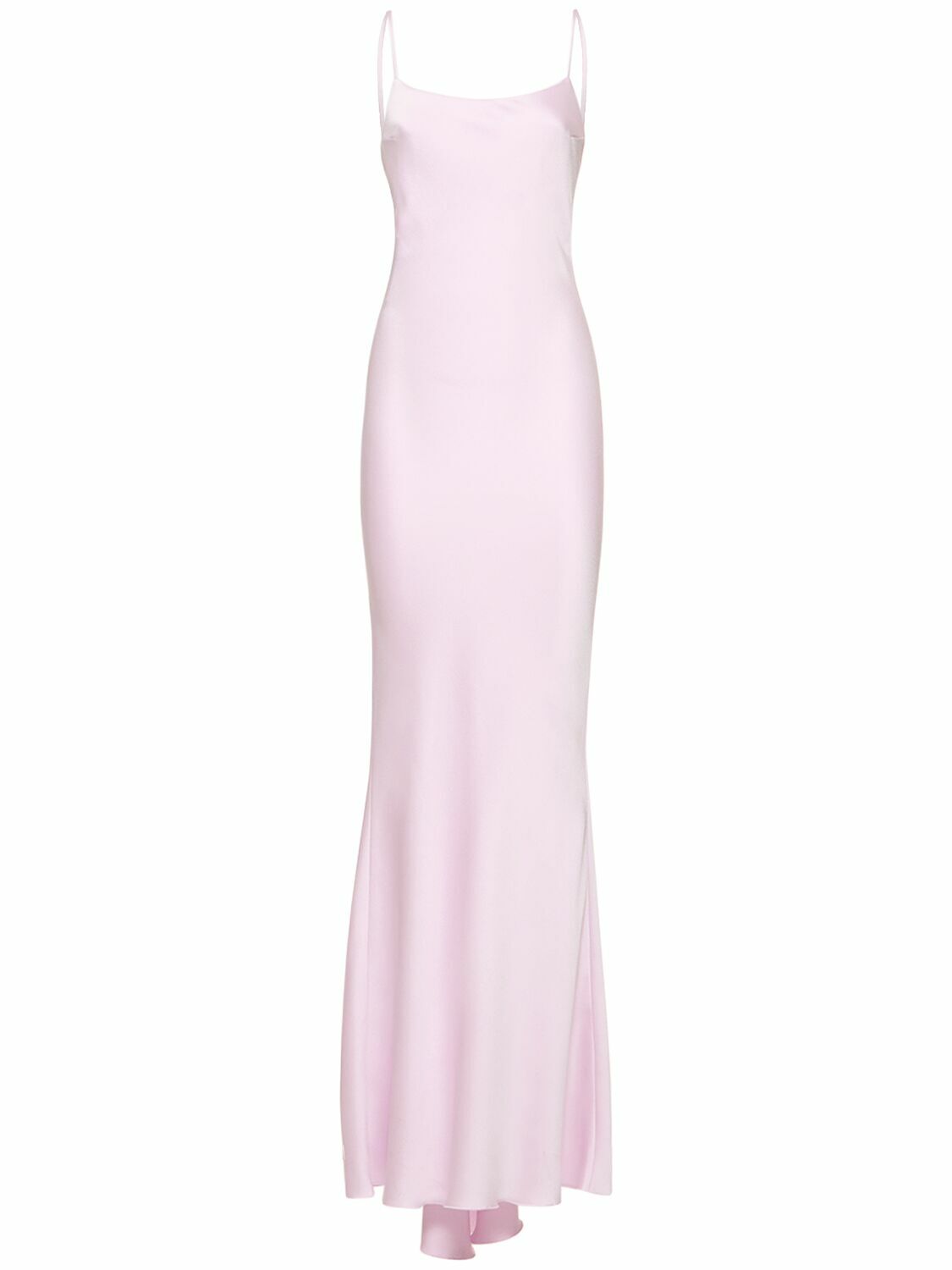 THE ANDAMANE Ninfea Tech Crepe Satin Maxi Slip Dress The