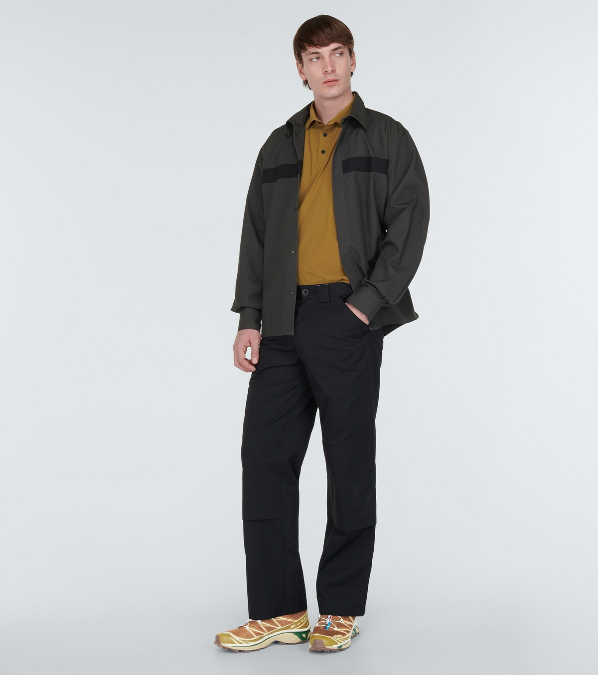 トップス GR10K ULTRASOUND L/S IMITATION TAPEDPOLO GR10K - Taped Ultrasound polo shirt GR10K
