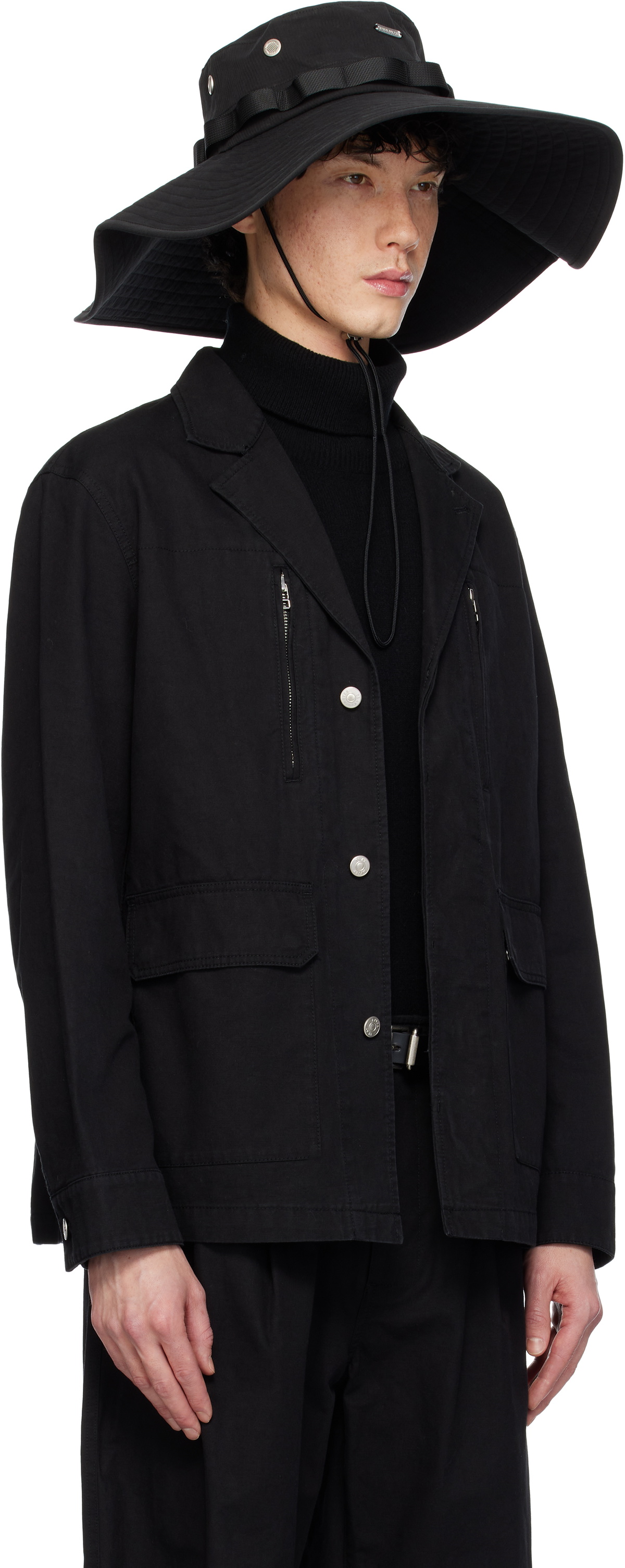 AFTER PRAY Black F-2 Work Blazer