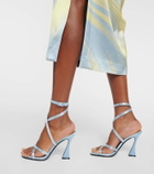 D'Accori Carre embellished satin sandals