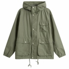 Snow Peak Men's Light Dobby Cloth Parka Jacket in Forage