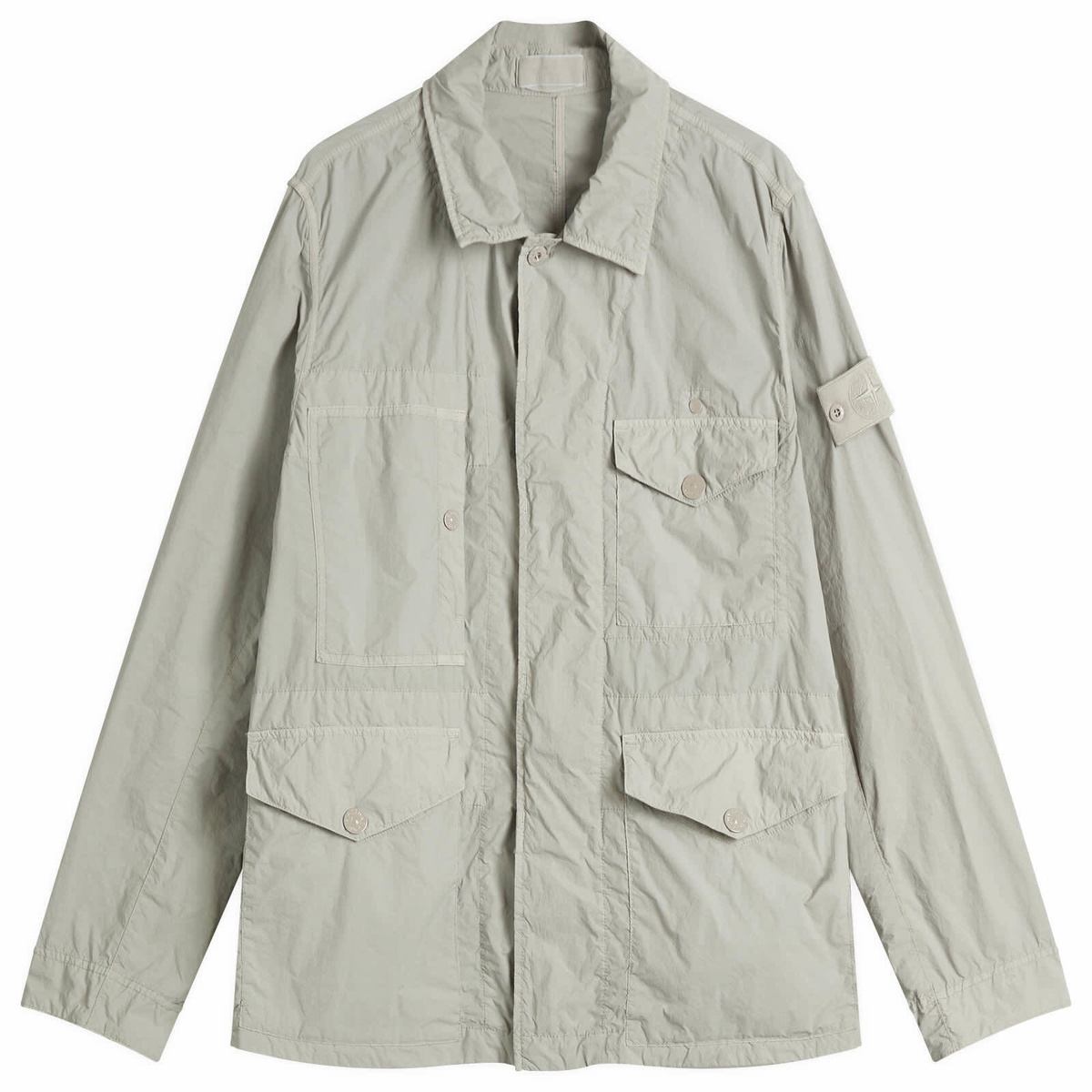 Stone Island Men's Ghost Piece Nylon Smerigliato Field Jacket in