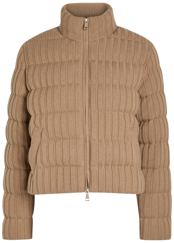 Photo: Moncler Padded Wool and Cashmere-blend Jacket Cream