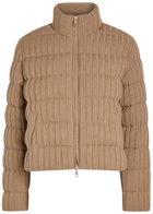 Moncler Padded Wool and Cashmere-blend Jacket Cream
