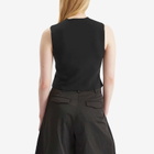 STEL Women's Zip Up Power Knit Vest in Black