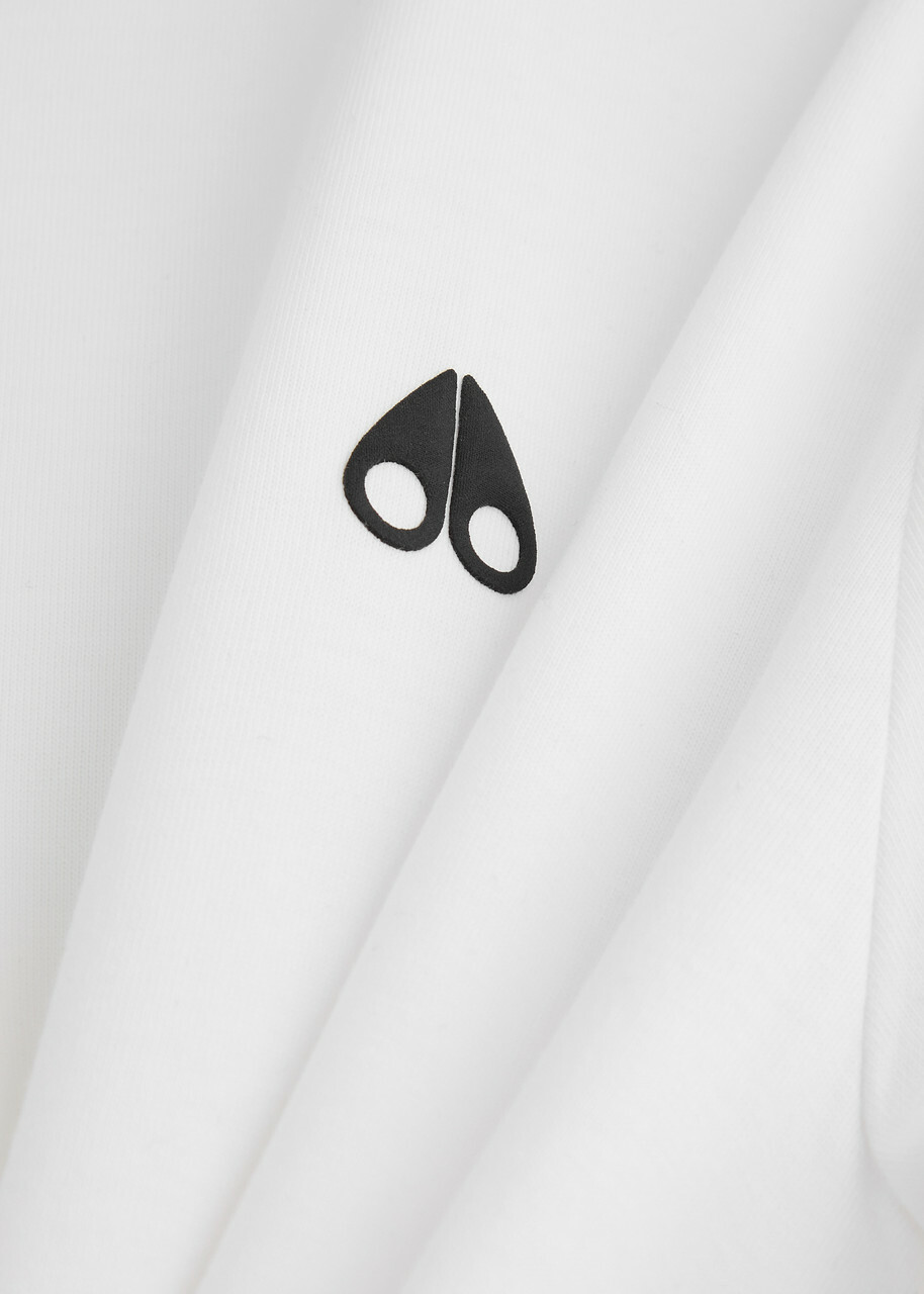 Moose Knuckles Satellite Logo Cotton T-shirt White
