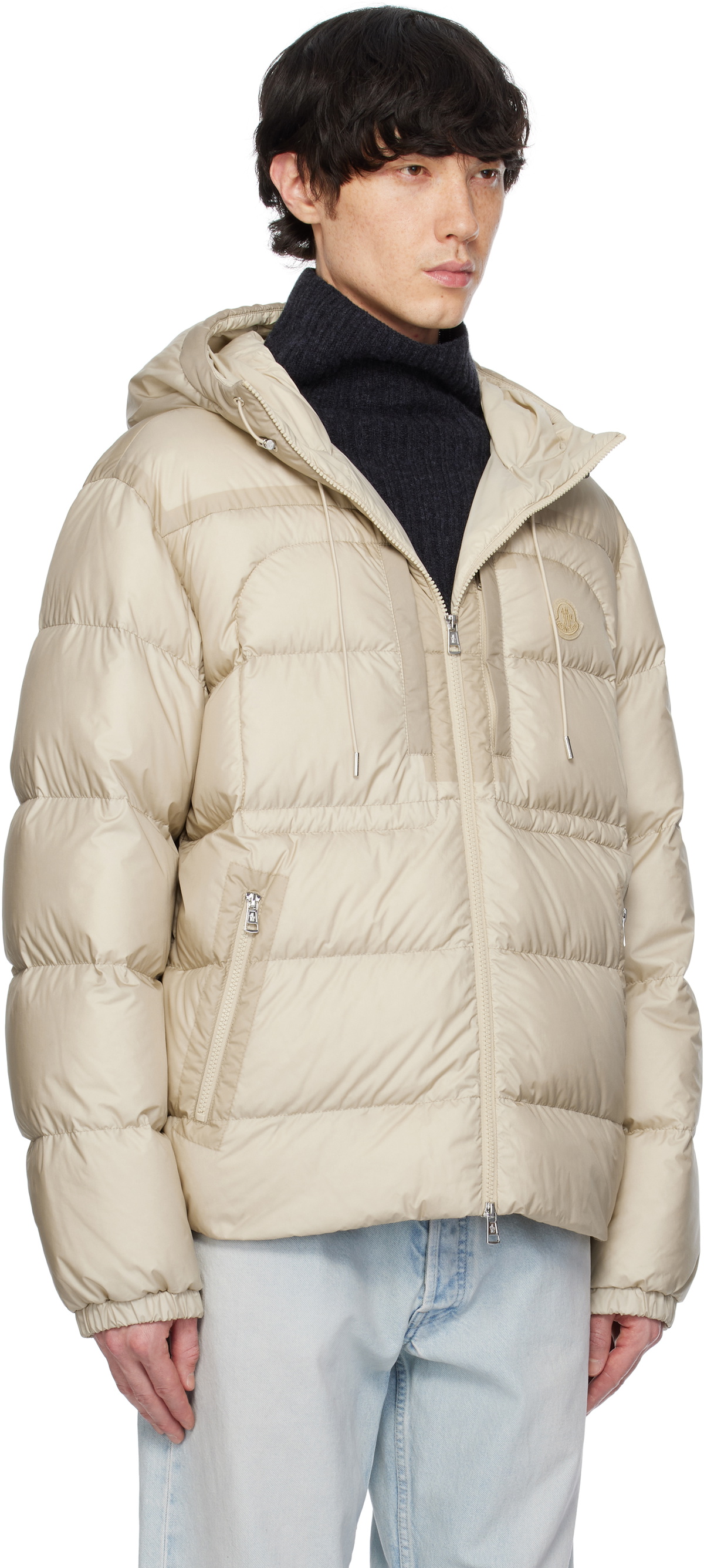 Down Jacket Beige Moncler Montgetech MONCLER GRENOBLE Montgetech 