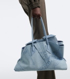 The Attico La Passeggiata Medium denim tote bag