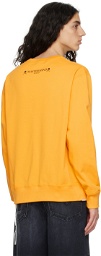 mastermind WORLD Yellow Glitter Sweatshirt