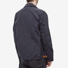 C.P. Company Men's Flatt Nylon Zipped Shirt in Total Eclipse