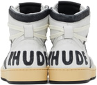 Rhude White & Black Rhecess Hi Sneakers