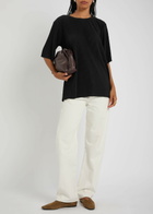 Herno Jersey Plissé T-shirt Black